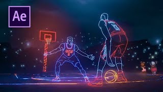 Обложка After Effects Tutorial NBA Lights EASY Скачать After Effects Tutorial NBA Lights EASY