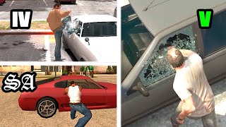 Stealing a Parked Car in GTA Games (Evolution)