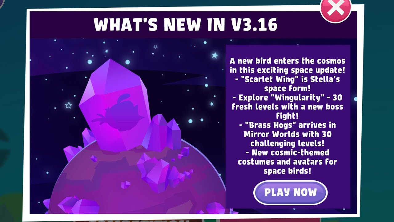 Angry Birds Reloaded Wingularity Update + Brass Hogs Mirror Worlds (V3.16)