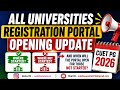 🔴Total 20 Universities Opening Portal Update🔥| Registration Portal Open In These Universities🔥