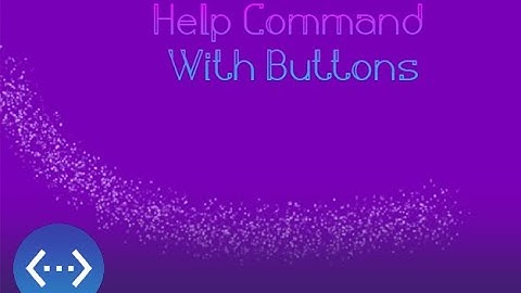 Help Command With Buttons | BDFD