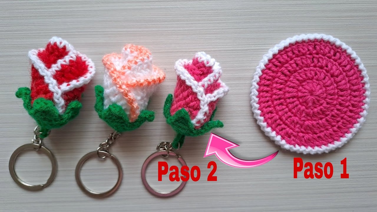 ¡Mira y Teje este Llavero a Crochet! Fácil y Rápido de Tejer para Principiante. ¡TENDENCIA CROCHET!