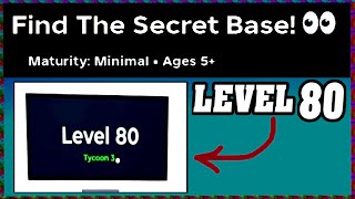 Level 80 Find The Secret Base Walkthrough Roblox Full Guide English
