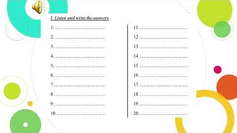 Practice Listening: Telephone numbers/ Luyện tập nghe bài 1