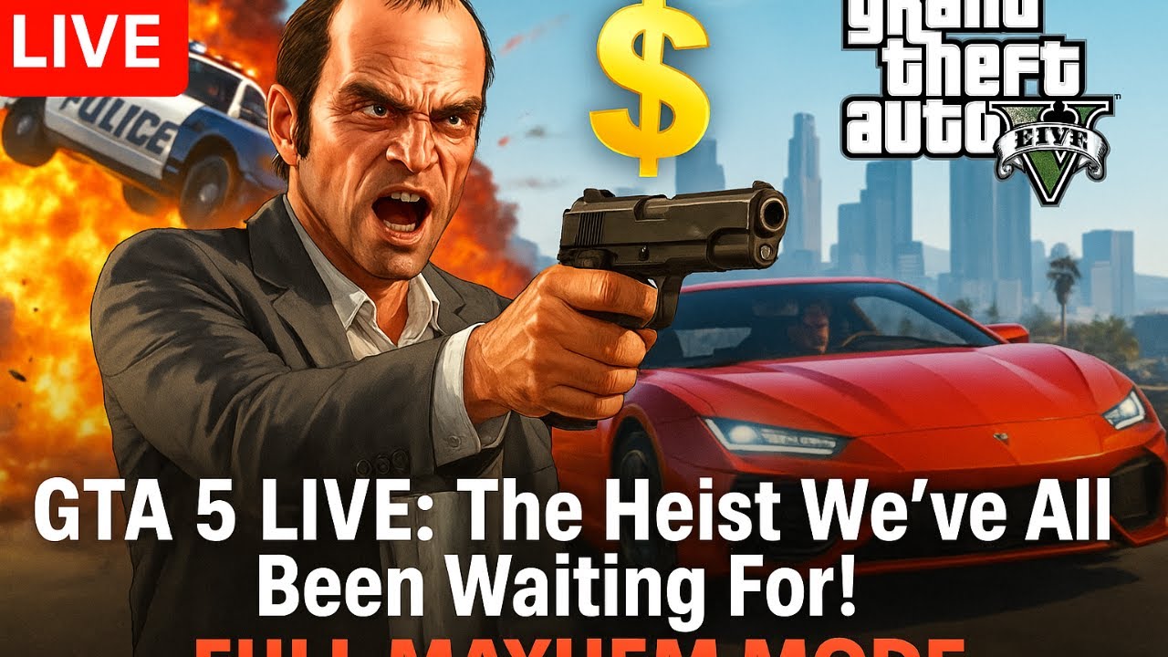 GTA 5 Live Stream 🔴 | Most Wanted in Los Santos | Crazy Heists & Police ...