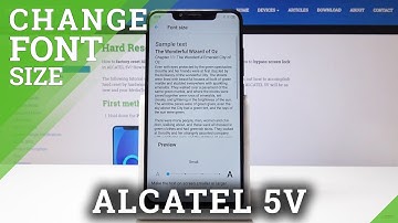 How to Change Font Size in Alcatel 5V - Adjust Display Size