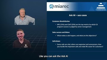 How Ask AI Is Transforming Contact Centers | Interview with ContactBabel & MiaRec
