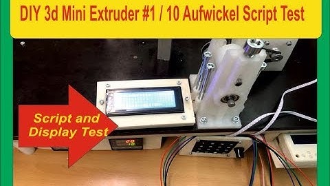 DIY 3D Printing Filament 1 kilo / hour # 1/ 10 Winder Script Test