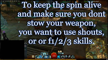 Guild Wars 2 - How to do the Guardian spinny glitch (FIXED)