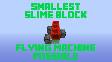 Minecraft Small Slime Block Flying Machine w/ CovertAssasin