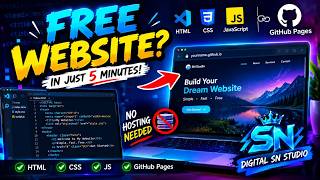How to Create a Free Website with VS Code & GitHub Pages 🚀.#websitedesign #programming #viralvideo