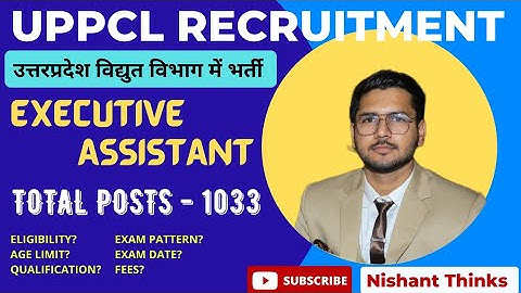 UPPCL vacancy 2022 | UPPCL executive assistant syllabus | #nishantthinks