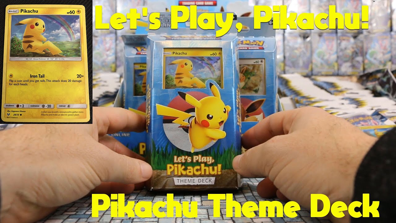 Pokemon Tcg Pikachu Lets Play Pikachu Theme Deck Opening