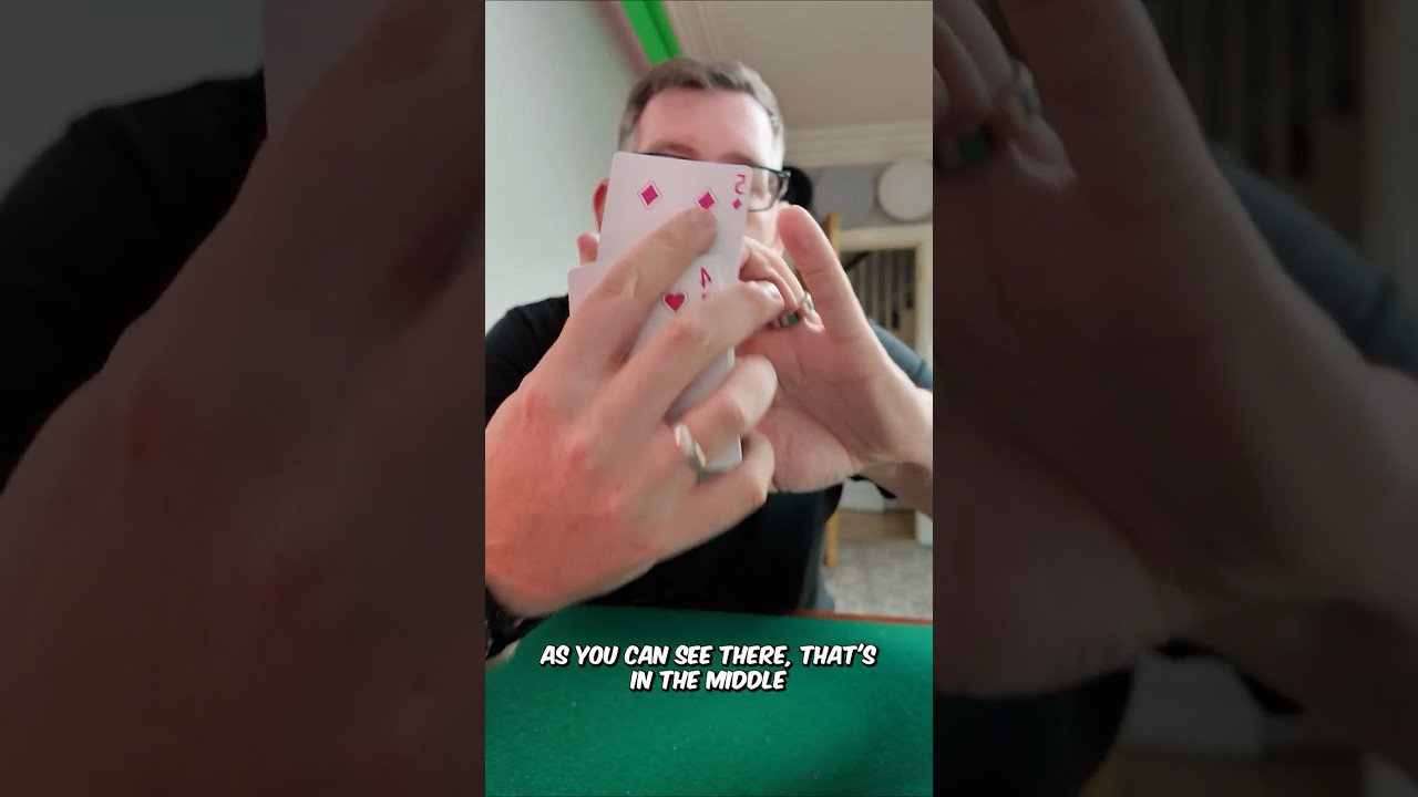 Your card magicially jumps to the top of the deck