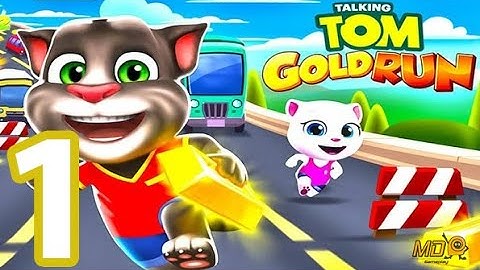 Talking Tom Gold Ru‪n‬ - Gameplay Walkthrough Part 1 - iOS, Android