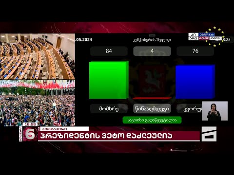 \"ოცნებამ\" რუსულ კანონზე პრეზიდენტის ვეტო დაძლია