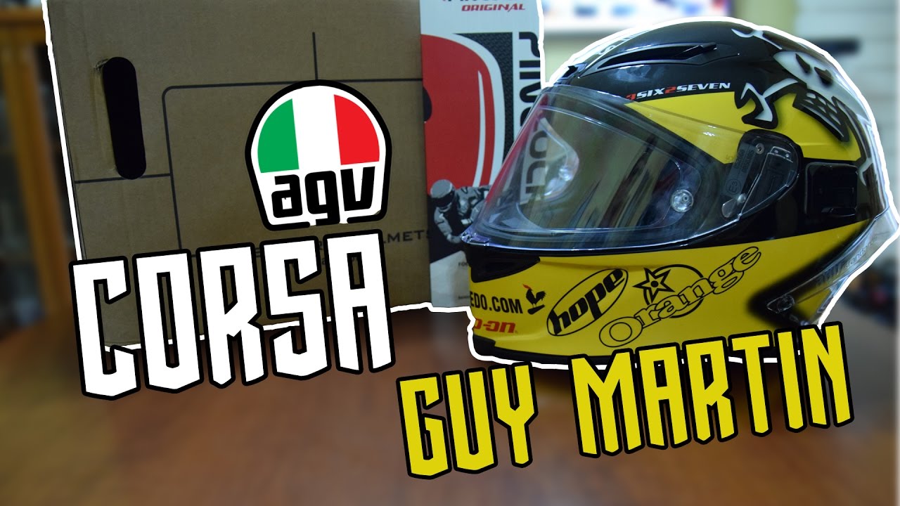 AGV CORSA REPLICA GUY MARTIN - YouTube