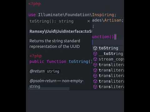 #shorts | Generate UUID in Laravel
