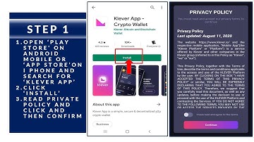 10  INSTALLING A KLEVER WALLET