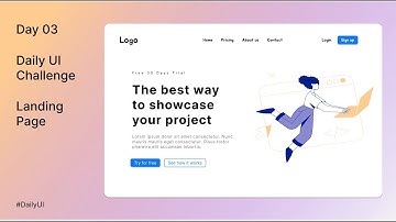 Daily UI Challenge Day 03 | daily UI Challenge, Landing Page