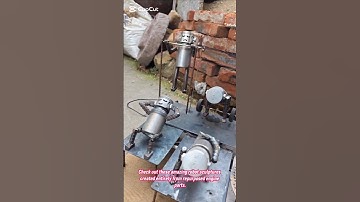 Welding Art-2: Incredible Gym-Themed Robot Sculptures from Pistons & Scrap Metal #art #gym #car