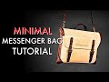 Leather Messenger Bag DIY - Tutorial and Pattern Download