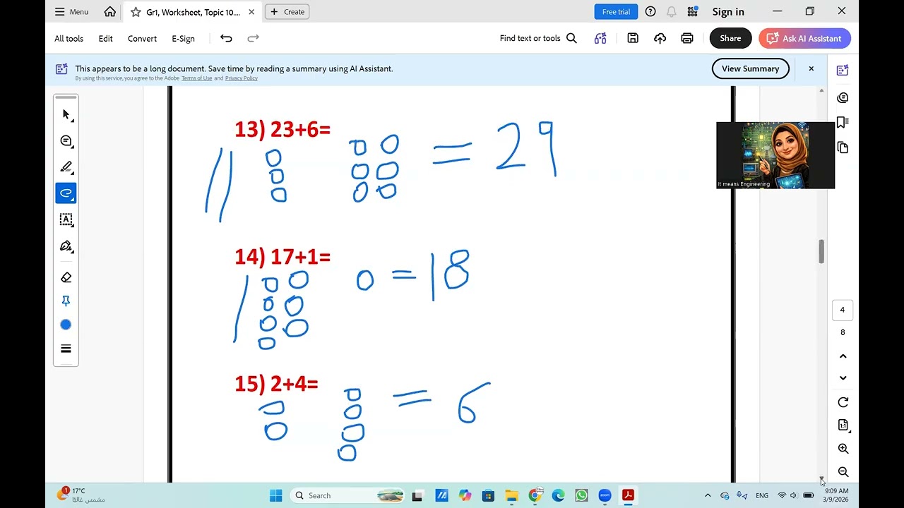 gr1, revision online sheet, envision Math, Topic 10, Adding Tens and Ones