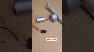 DC Motor + Gear Motor = Amazing DIY Generator Experiment! ⚡🤯 #shorts