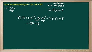 WCLN - 3.5 Factor Theorem - P1E1
