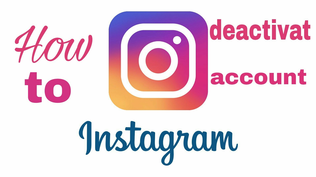 How to Instagram account deactivat and delete - YouTube