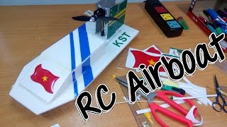Tutorial - Make RC airboat with brushless motor, ESC, Servo, TX RX devo7 and rx 701 - Materials to include: Brushless Motor 2212 
