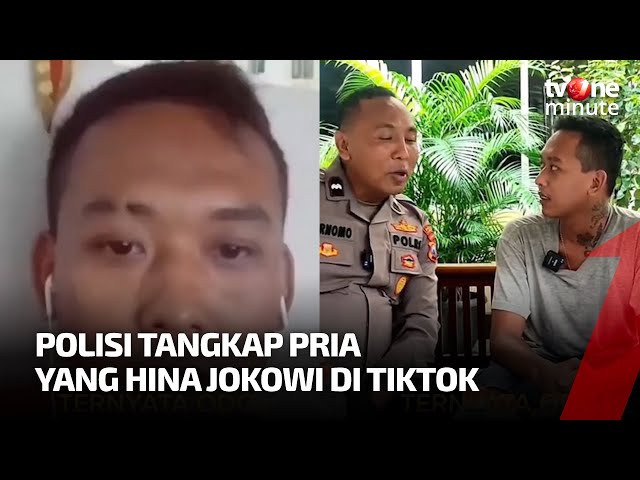 Pria Yang Hina Jokowi Ditangkap Polisi, Ternyata ODGJ | tvOne Minute class=