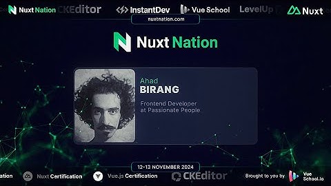 Nuxt Nation 2024: Ahad Birang - The State of Nuxt Content