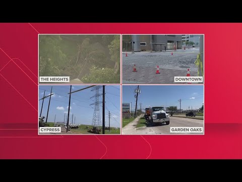 KHOU 11 coverage of storm recovery, Monday, May 20 at noon - YouTube
