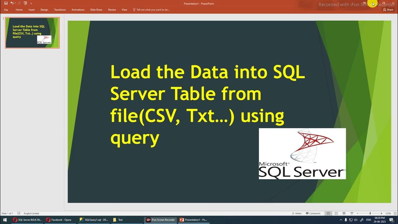 SQL Server Bulk Insert || SQL Server Load the Data into table directly ...