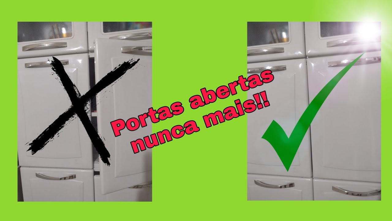 Como regular porta de armário de cozinha/How to adjust kitchen