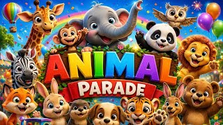 A to Z Animal Parade 🦁🐼 | ABC Animal Song for Kids | Fun Nursery Rhyme🤩 | Learn ABC with Animals 🐅