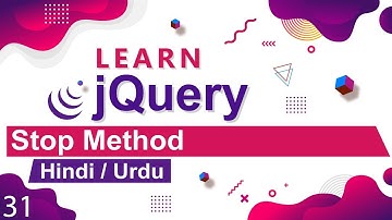 jQuery Stop Method Tutorial in Hindi / Urdu