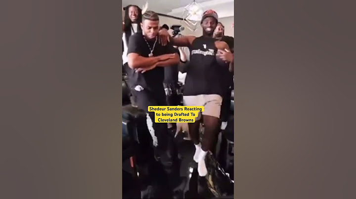 Shedeur Sanders Reacting to Being Drafted By Cleveland Browns