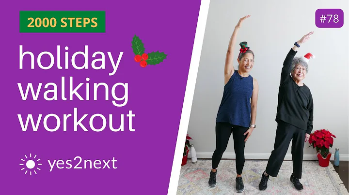 15 minute Holiday Walking Workout | 2000 Steps | Seniors, beginners