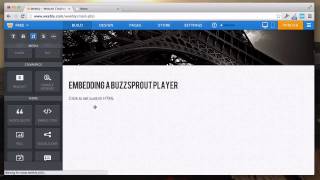 Embedding a Buzzsprout Podcast Player In Weebly