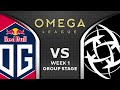 OG vs NIP - IO CARRY + TIDE MID - OMEGA League Dota 2 Highlights 2020