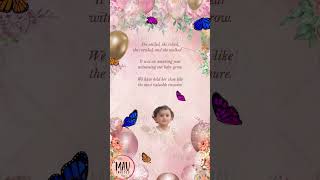 Princess Birthday Invitation || 1st Birthday Invite