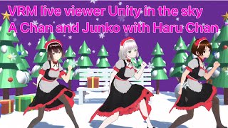 VRoid VRM Live Viewer Unity in the sky A chan and Junko with Haru chan