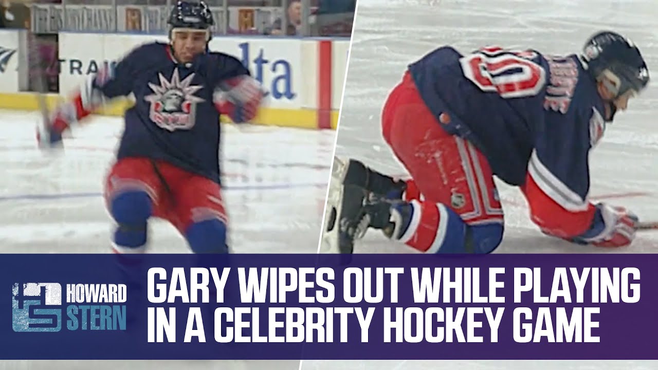 Gary Played in Celebrity Hockey Game ... and Knocked People Over (2001)