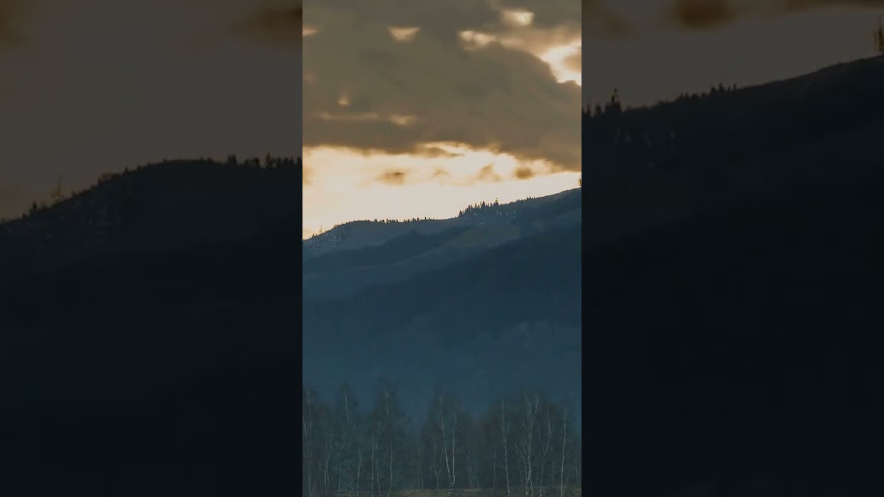 Beautiful Sunrise over Mountain Time-lapse 😍✨☺ 
