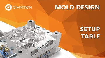 Setup Table - Tutorial #4 | MOLD Design Video Series | Cimatron