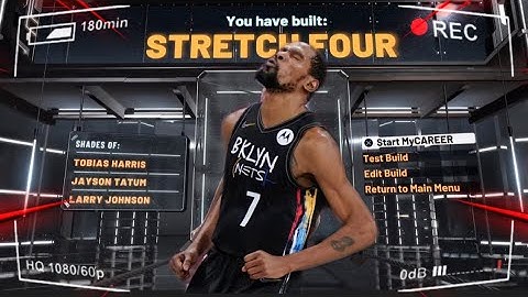 BEST STRETCH FOUR BUILD IN NBA2K22! NEVER MISS AGAIN! 😱