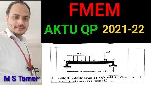 AKTU QP I 2021-22 I Fundamental of Mechanical Engineering and Mechatronics| By MST sir