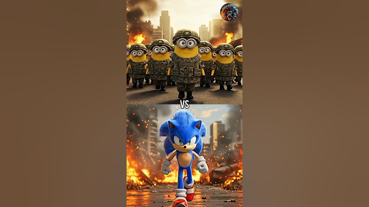 Minions Army vs Sonic, Knuckles, Shadow The Hedgehog, Miles, Amy Rose